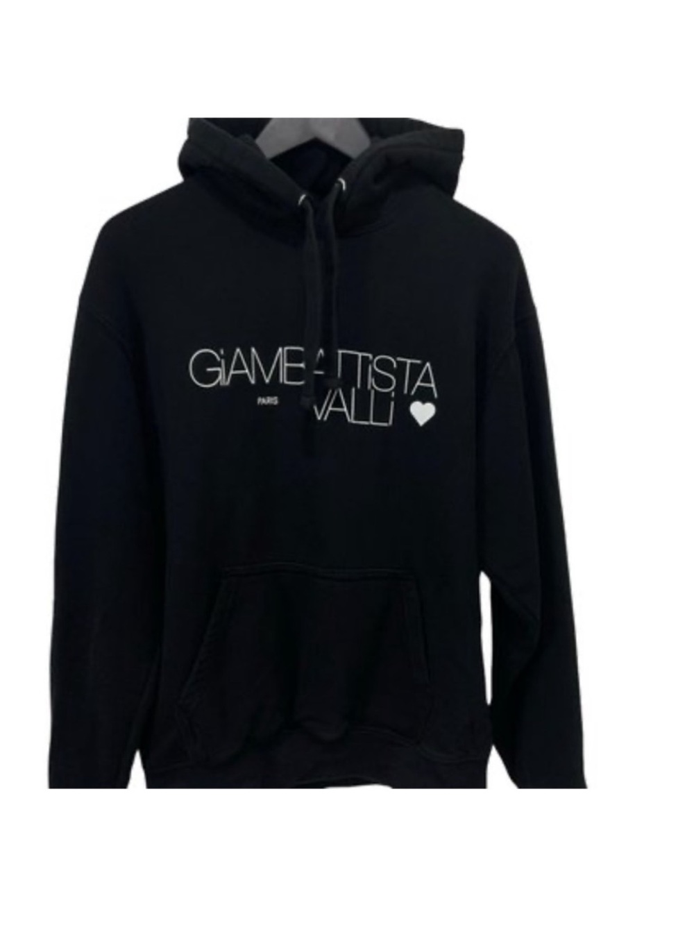 Giambattista Valli & H&M collaborationBlack Logo Hoodie - Unisex Casual Pullover